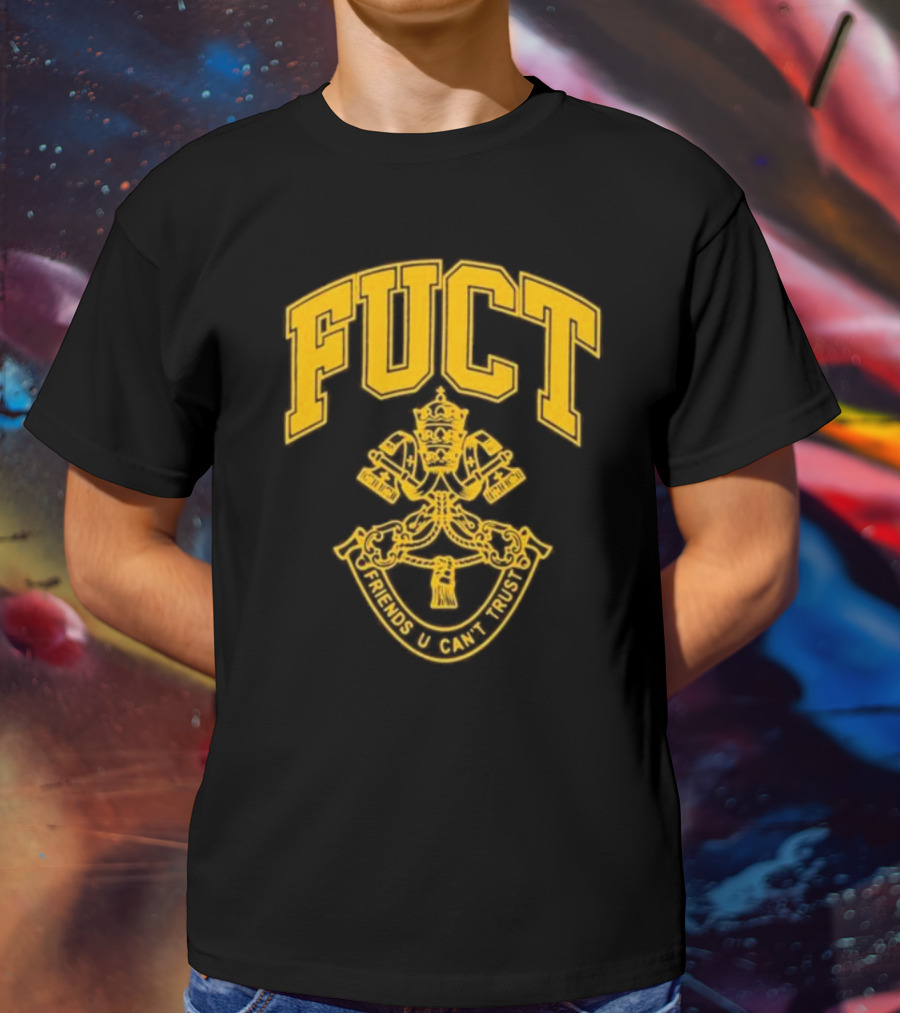 Fuct Friends U Can't Trust Vatican City Crest T-Shirt