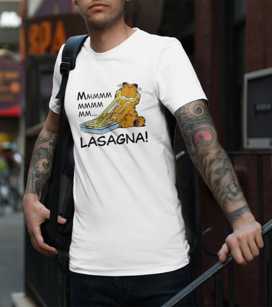Garfield Mmmmmmmm MM Lasagna T-Shirt