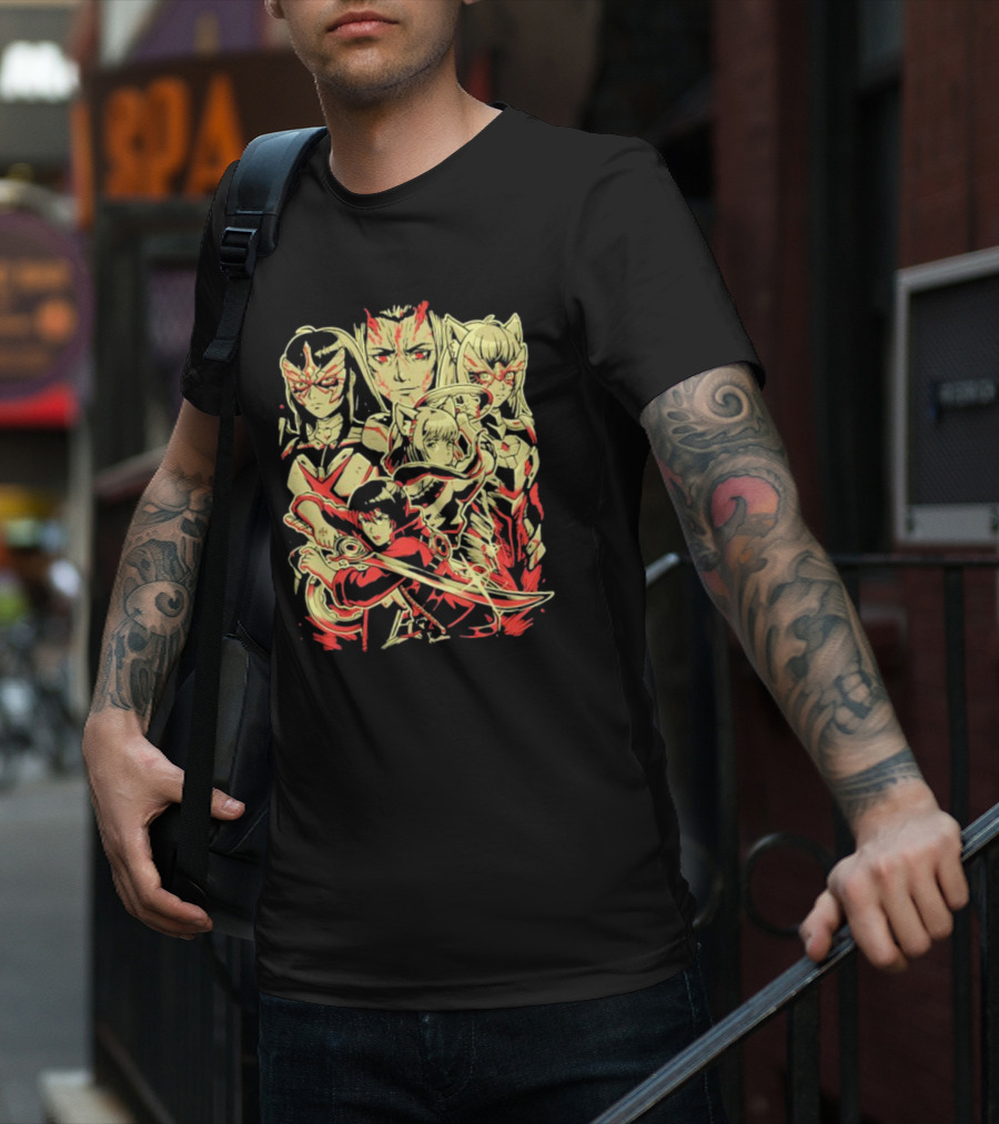 Cycle Of Life And Death Anime Warriors T-Shirt