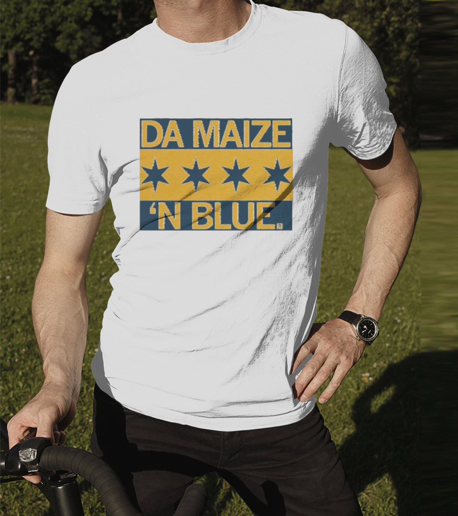 Da Maize N Blue Four Stars T-Shirt
