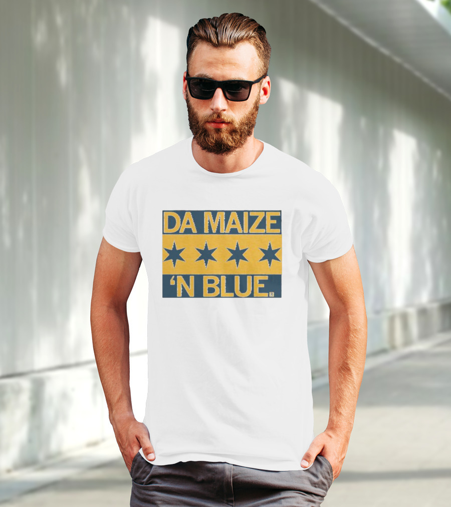 Da Maize N Blue Four Stars T-Shirt