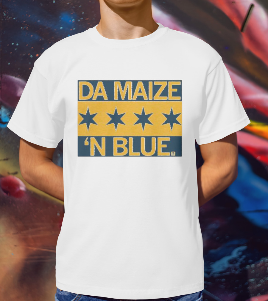 Da Maize N Blue Four Stars T-Shirt