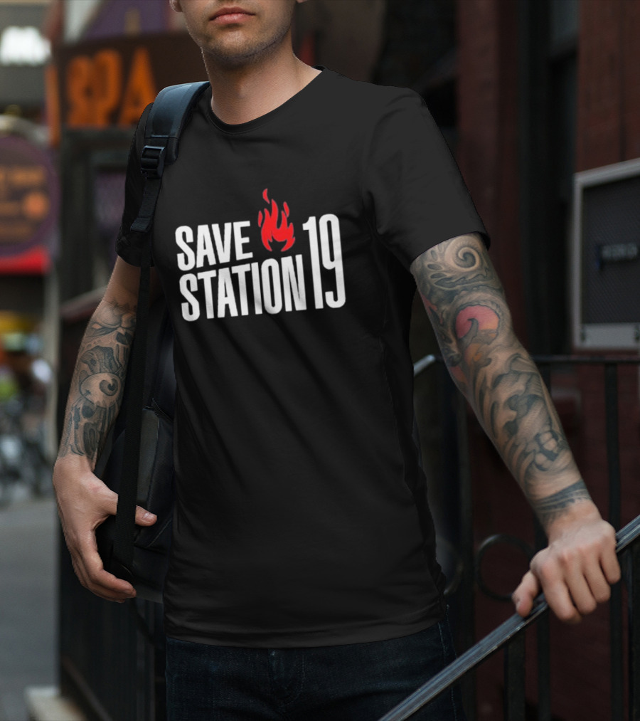 Save Station 19 Fire Flame T-Shirt