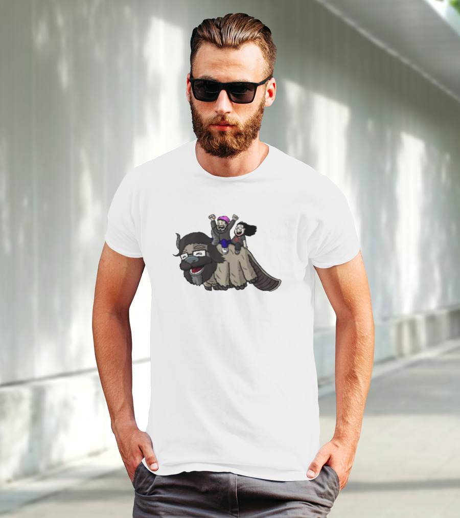 Dave Wonder Bearded Beauties Flying Creature Friends T-Shirt