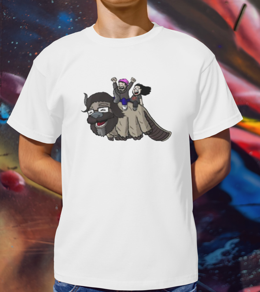 Dave Wonder Bearded Beauties Flying Creature Friends T-Shirt