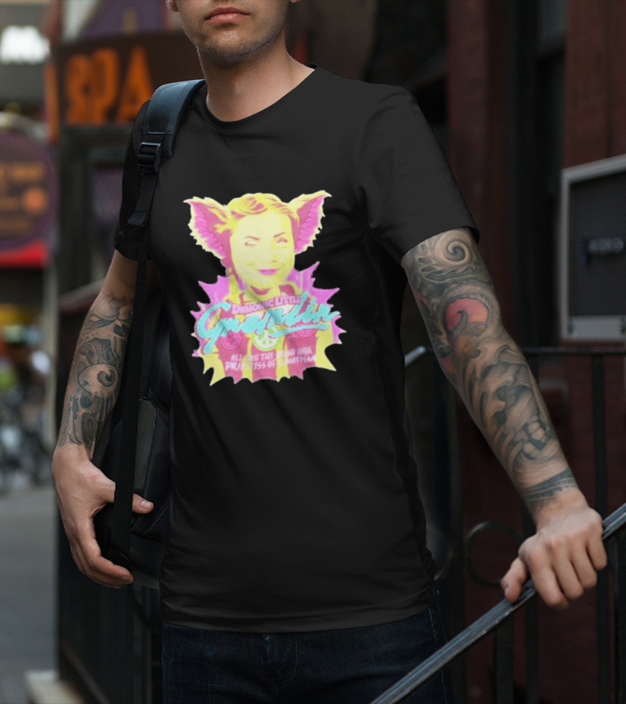 Demonic Little Gremlin All Hail The Grand High Priestess Of Climatism T-Shirt