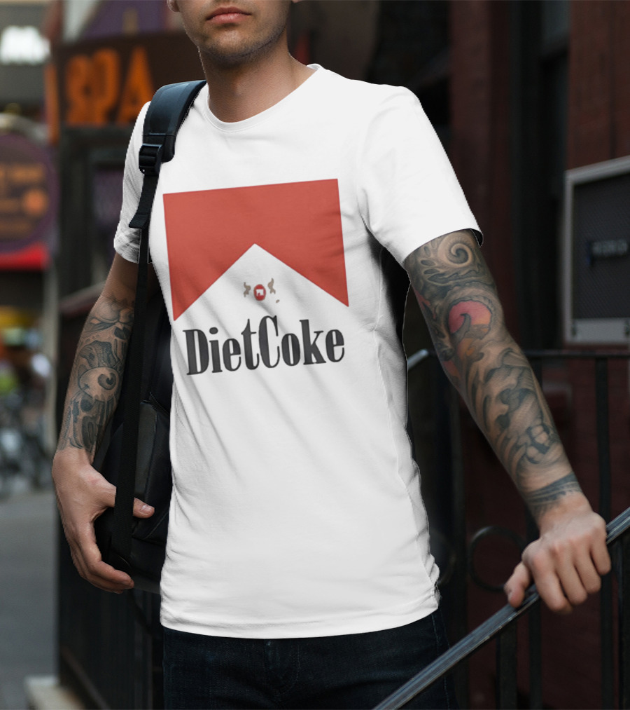 Diet Coke Marlboro Parody Cigarettes T-Shirt