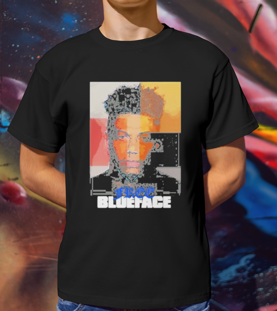 Free Blueface Dinero Jones Album Multicolor T-Shirt