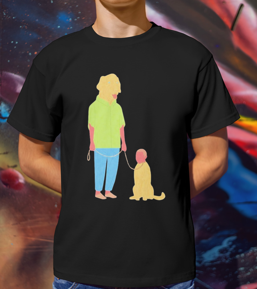 Dogswap Staselė Jakunskaitė Human Dog Head Swap T-Shirt