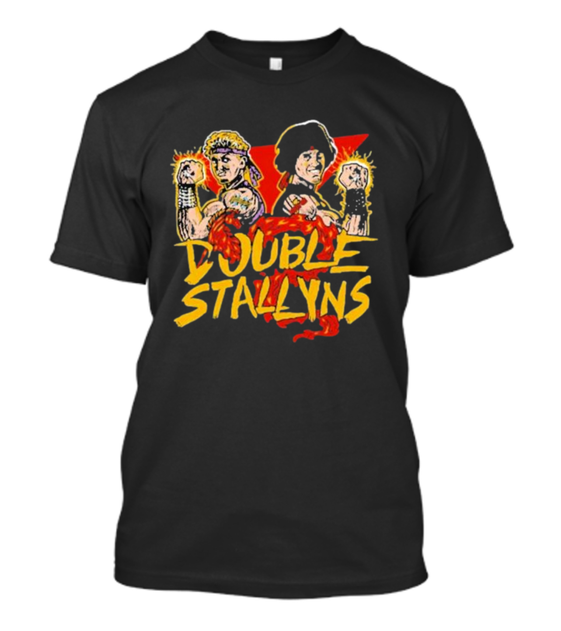 Double Stallyns Retro Cartoon Band Duo T-Shirt