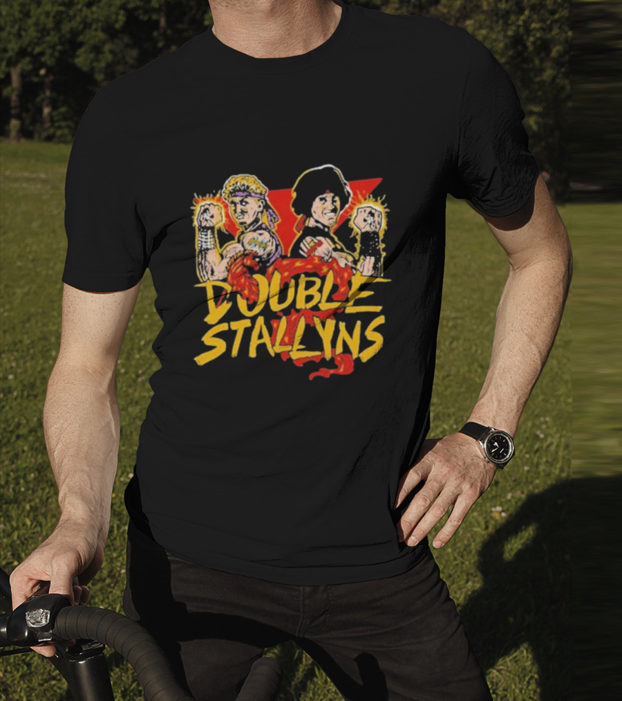 Double Stallyns Retro Cartoon Band Duo T-Shirt
