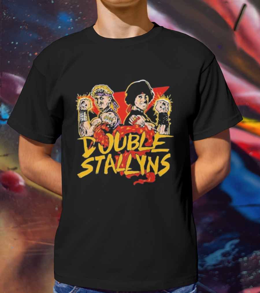 Double Stallyns Retro Cartoon Band Duo T-Shirt