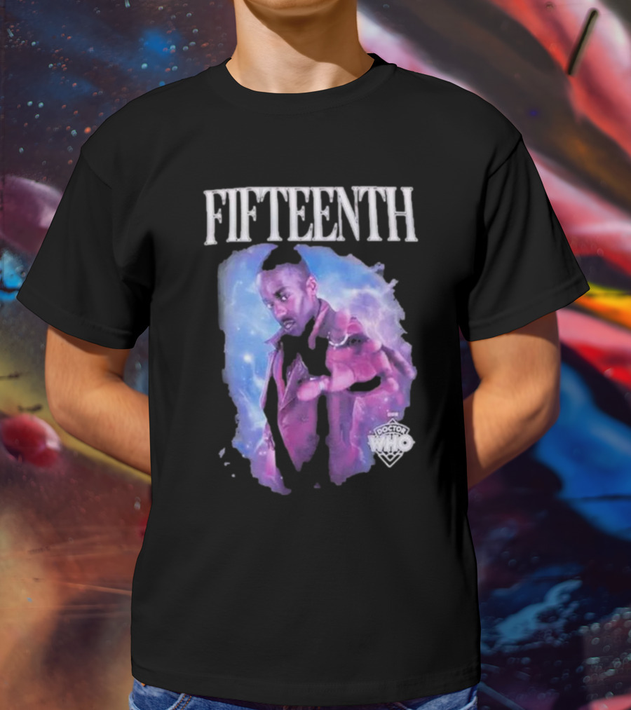 Fifteenth Doctor Who Portrait In Cosmic Energy Background T-Shirt