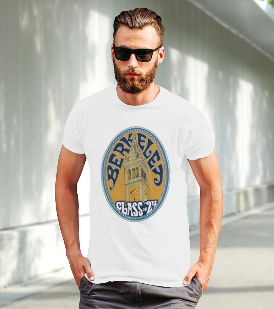Berkeley Class Of 24 Sather Tower Oval T-Shirt