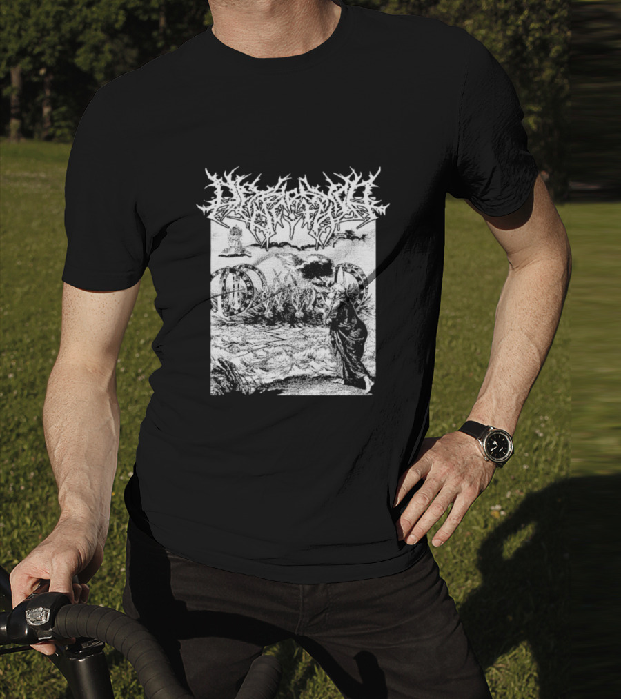 Biblically Accurate Girl’s Baby Surreal Angelic Encounter In Monochrome T-Shirt