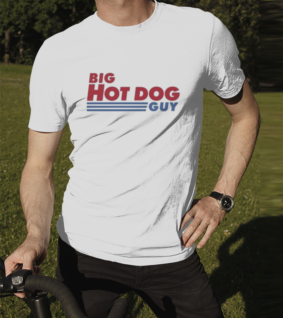 Big Hot Dog Guy Stripes T-Shirt