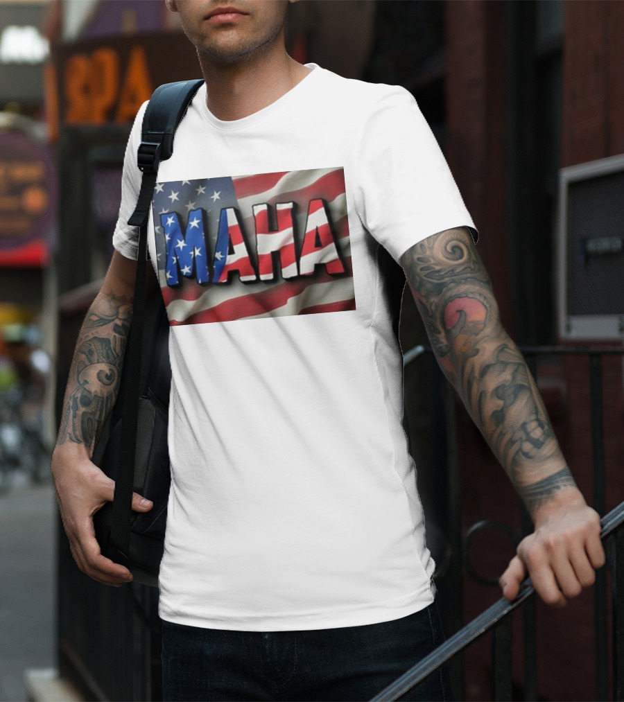 Bryce Lipscomb Maha Make America Healthy Again USA Flag T-Shirt