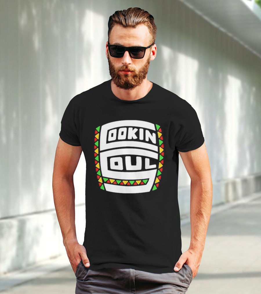 Cookin Soul Logo African Pattern Colors T-Shirt