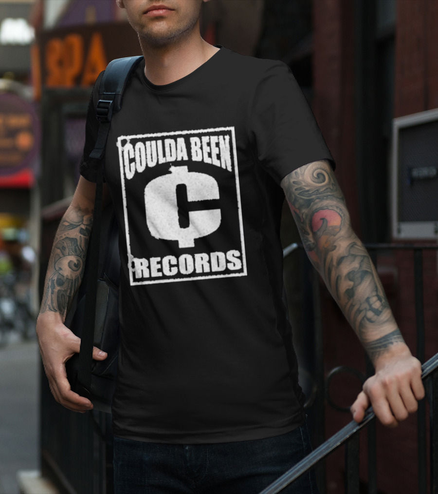 Coulda Been Records Vintage Style Block Lettering With Large Centered C T-Shirt