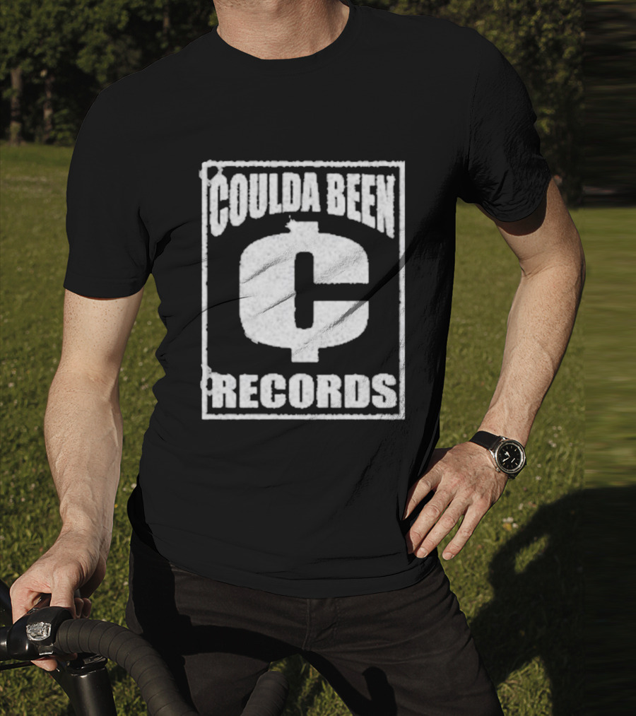 Coulda Been Records Vintage Style Block Lettering With Large Centered C T-Shirt