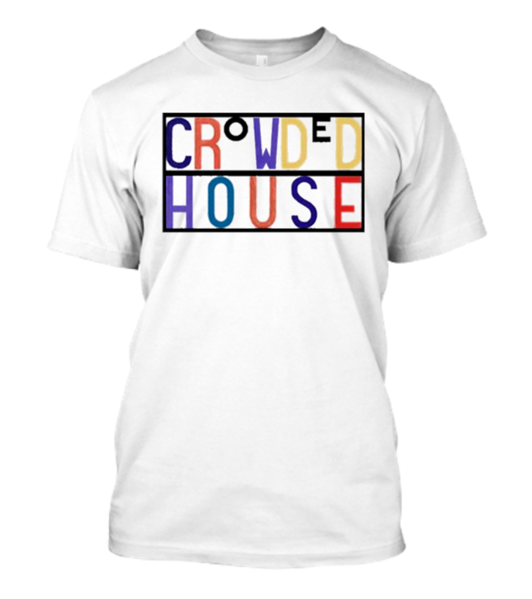 Crowded House Colorful Block Letters T-Shirt