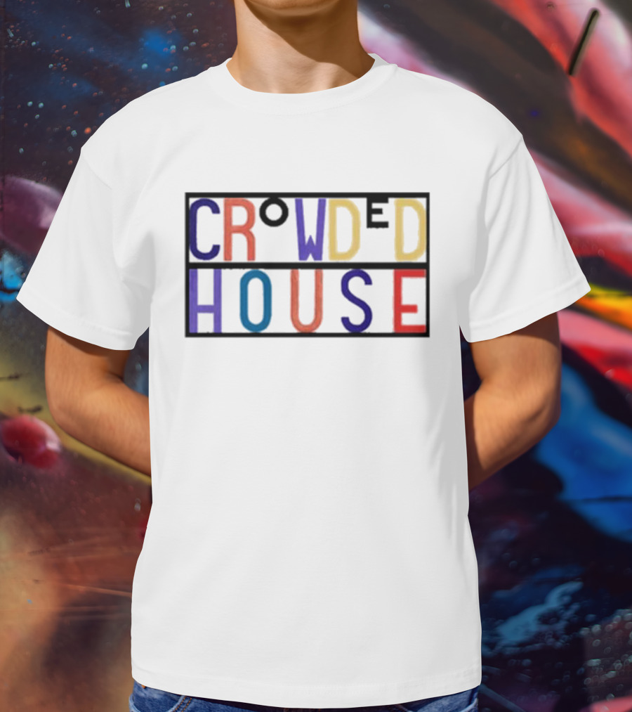 Crowded House Colorful Block Letters T-Shirt