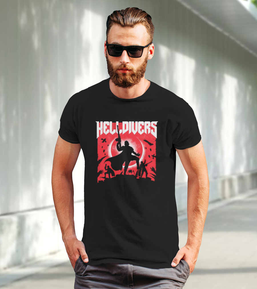 Helldivers Red Moon Battle T-Shirt