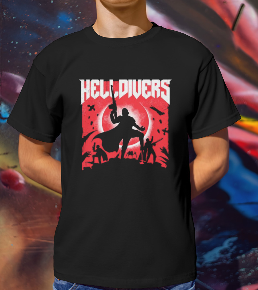 Helldivers Red Moon Battle T-Shirt