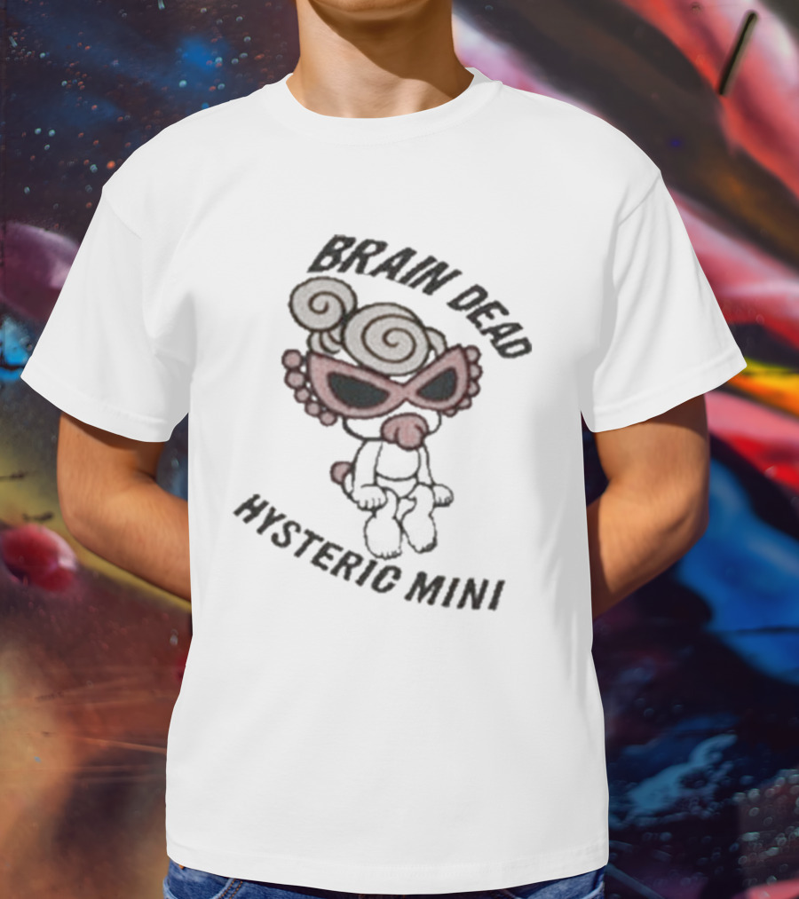 Hysteric Mini Brain Dead Ribbed Character With Sunglasses T-Shirt