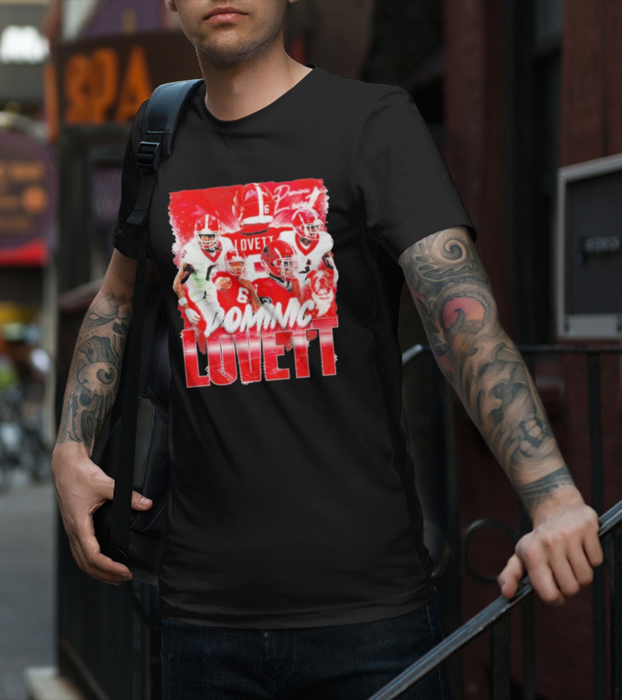 Georgia Bulldogs Dominic Lovett Football Sportswear T-Shirt