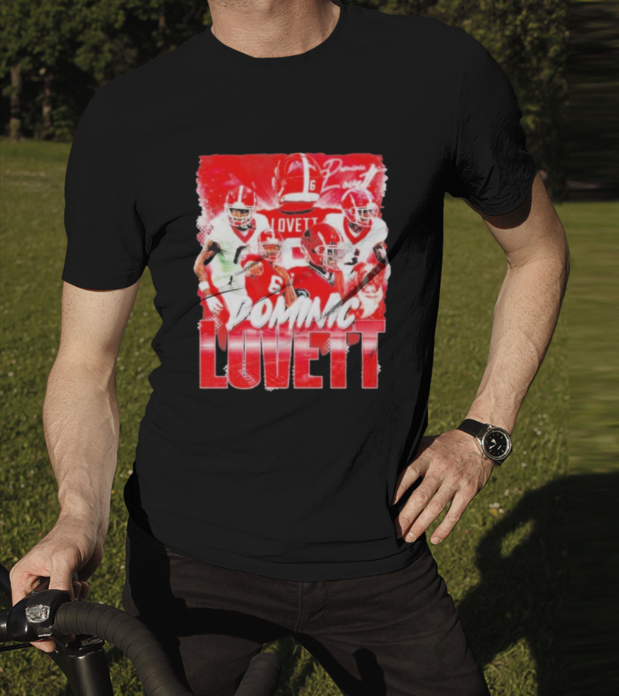 Georgia Bulldogs Dominic Lovett Football Sportswear T-Shirt
