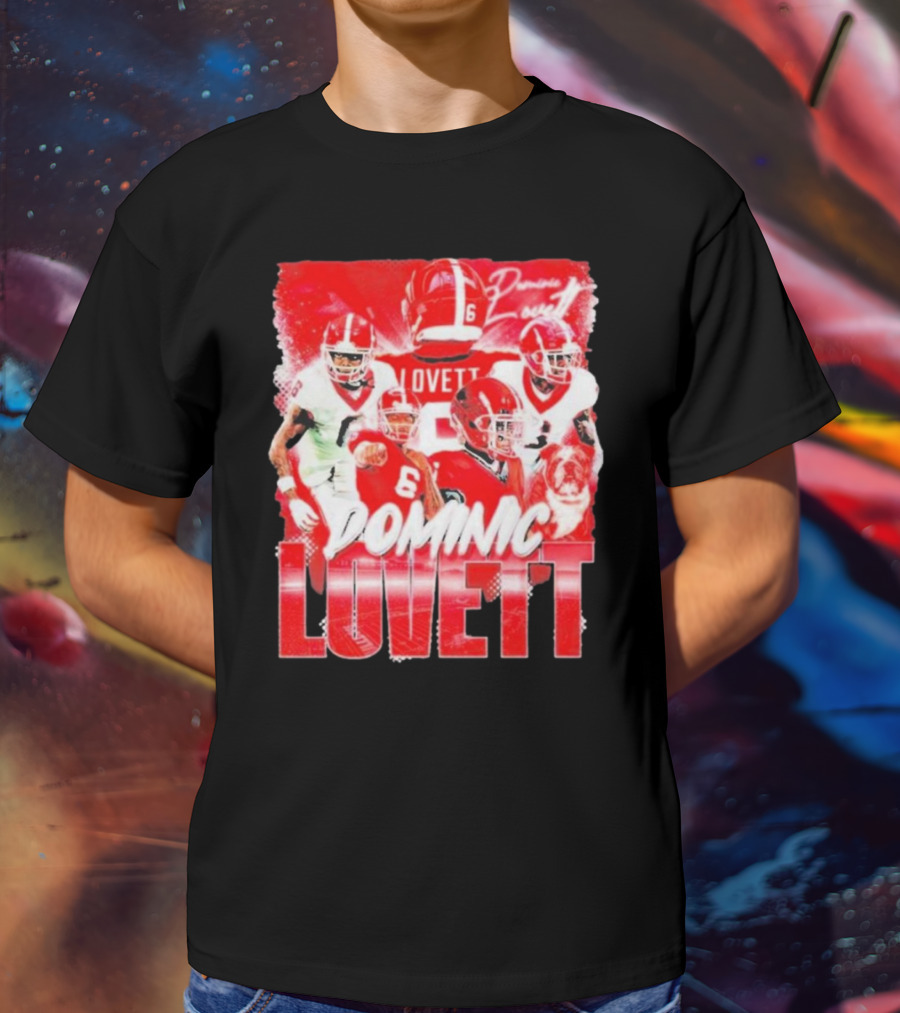 Georgia Bulldogs Dominic Lovett Football Sportswear T-Shirt