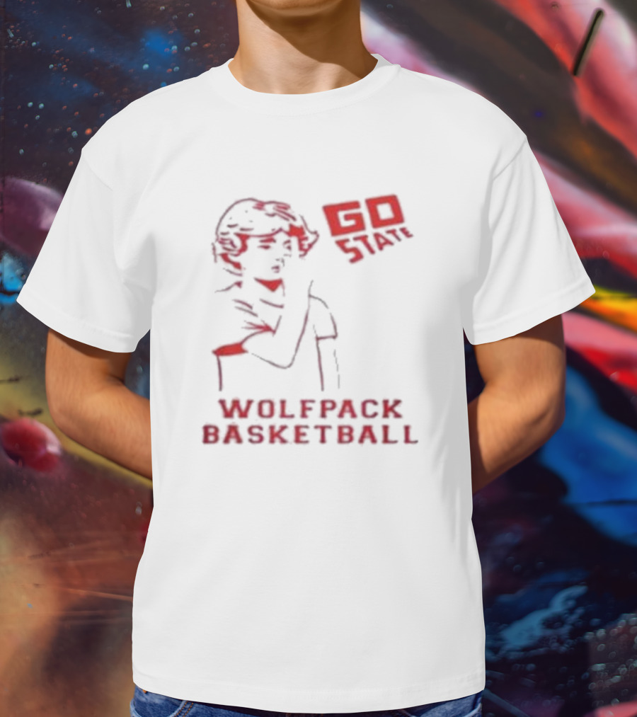 Go State Wolfpack Basketball Fan Support T-Shirt