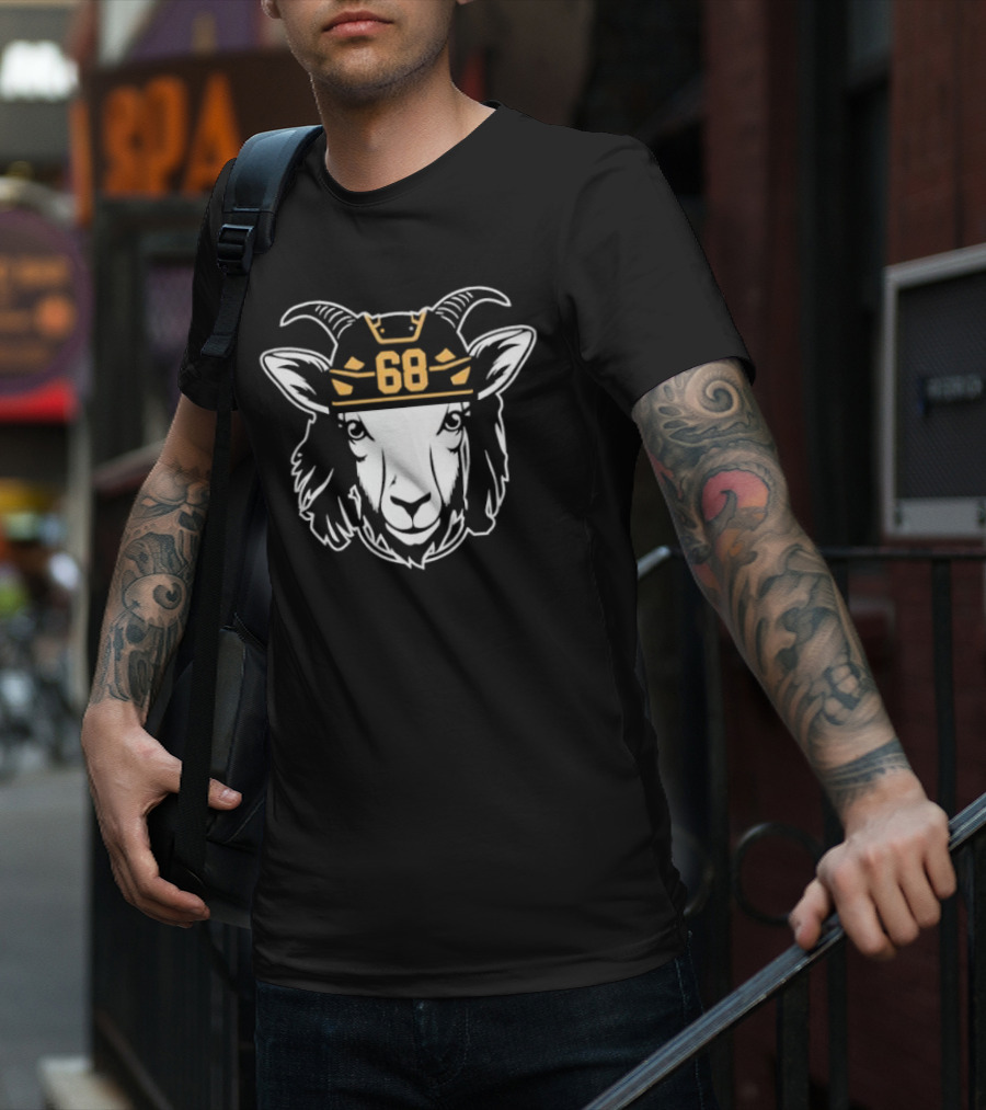 Goat 68 Jaromir Jagr Pittsburgh Penguins Hockey Legend T-Shirt