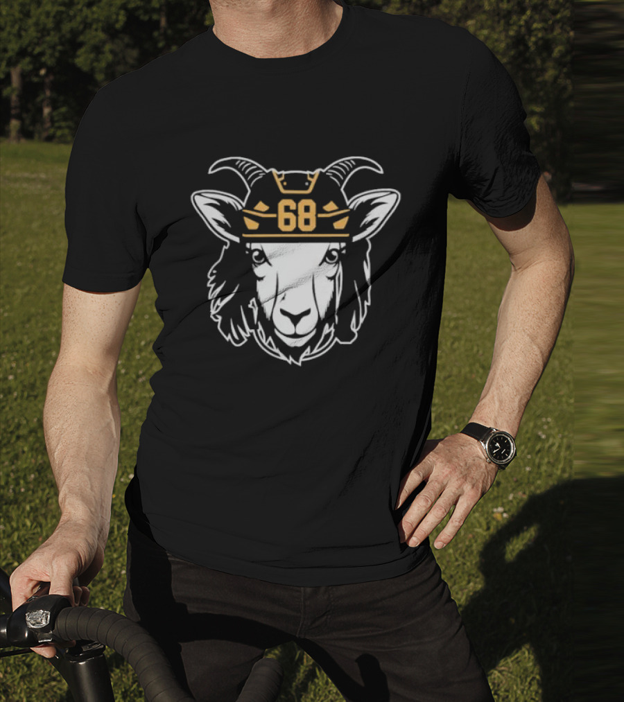 Goat 68 Jaromir Jagr Pittsburgh Penguins Hockey Legend T-Shirt