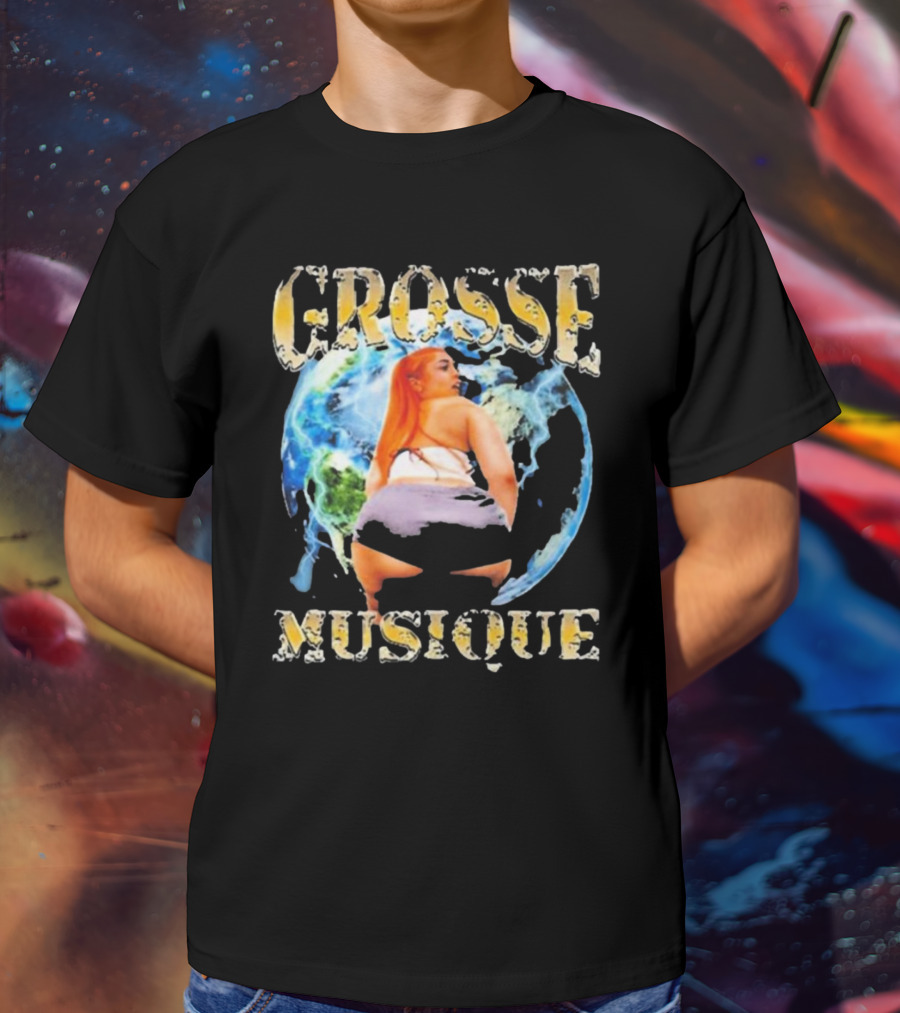 Grosse Musique Earth Background Rare Bootleg T-Shirt