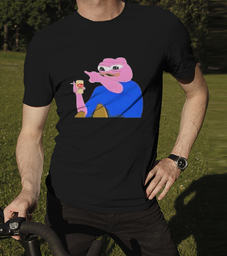 Haider $Pork Based Beer Cheetos And Pepe Style Image T-Shirt