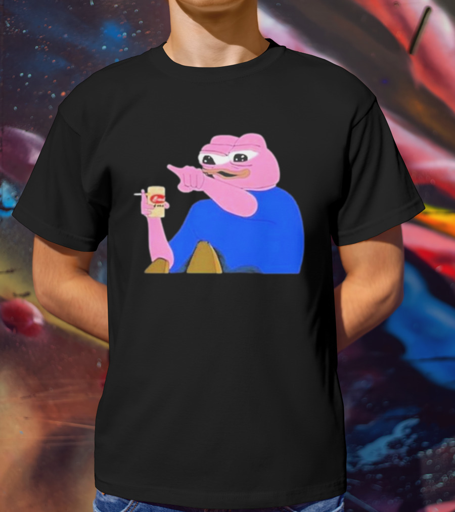 Haider $Pork Based Beer Cheetos And Pepe Style Image T-Shirt