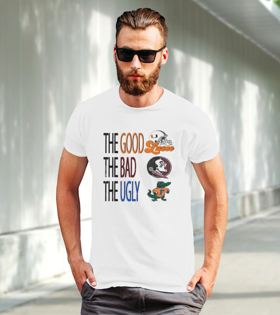University Of Miami The Good The Bad The Ugly Hurricanes Seminoles Gators T-Shirt
