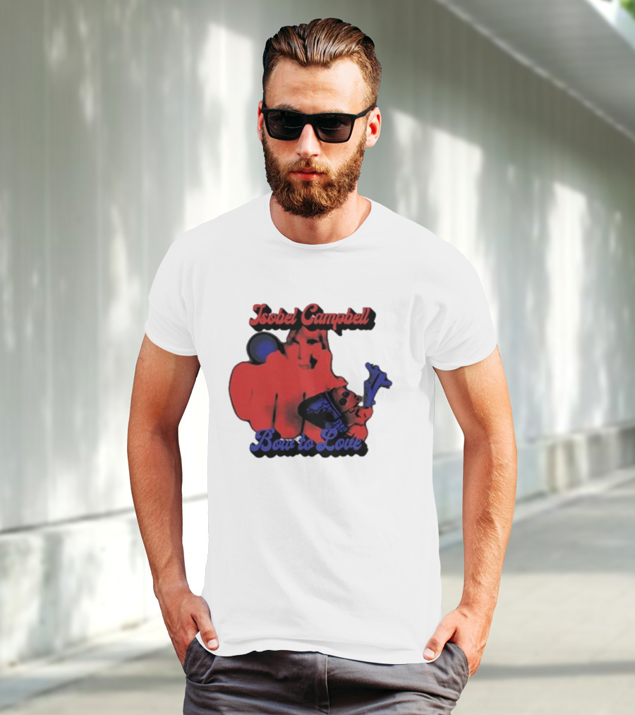 Isobel Campbell Bow To Love Retro Red And Blue T-Shirt