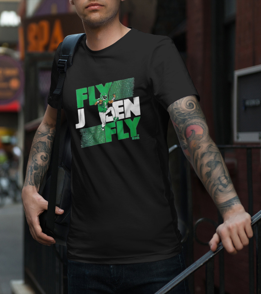 Fly Jalen Fly Green Football T-Shirt