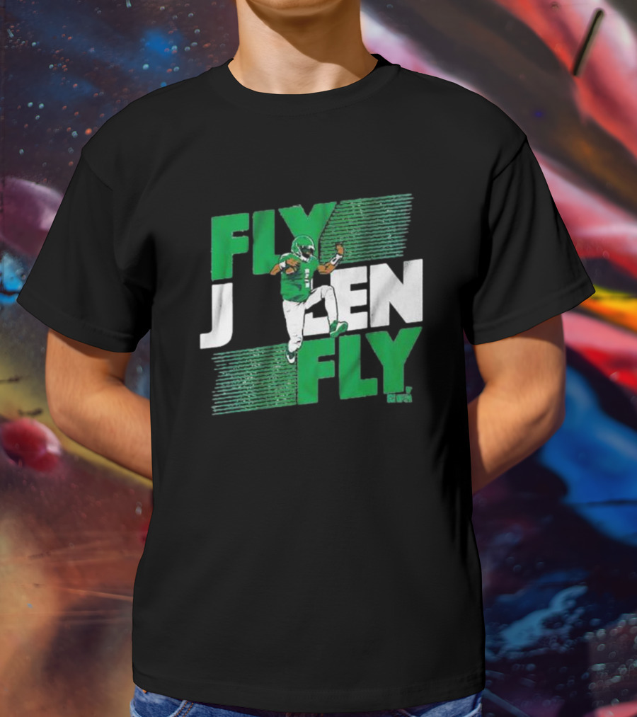 Fly Jalen Fly Green Football T-Shirt