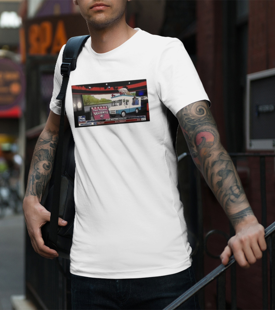 Jesse Watters Primetime Fox News Ice Cream Truck Delights T-Shirt