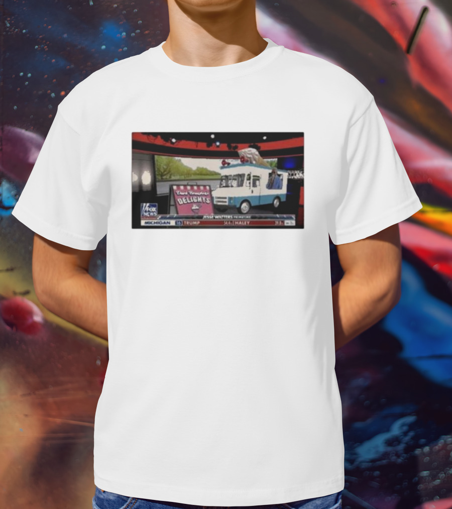 Jesse Watters Primetime Fox News Ice Cream Truck Delights T-Shirt