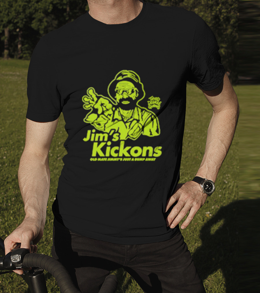 Jim’s Kickons Third Degree Gurns Old Mate Jimmy’s Just A Bump Away T-Shirt