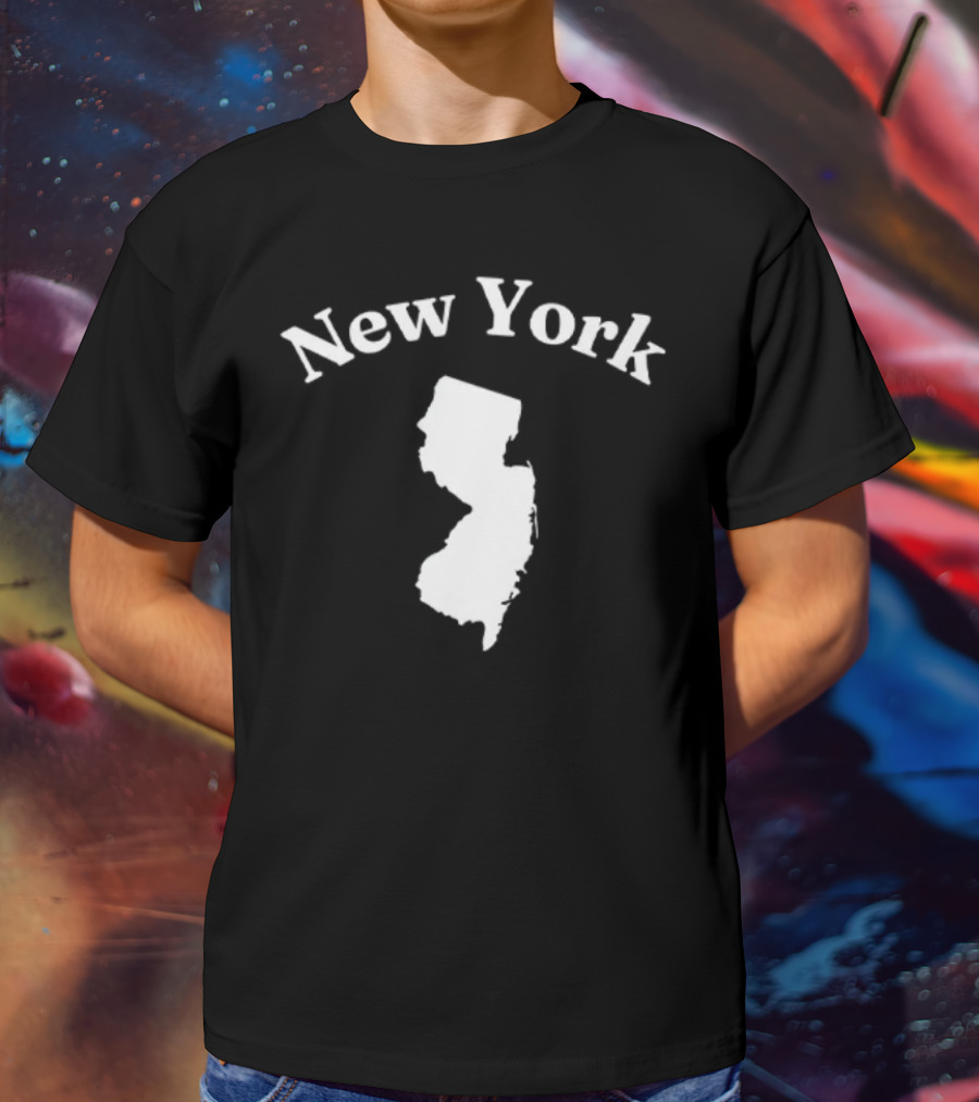 New York New Jersey Map T-Shirt