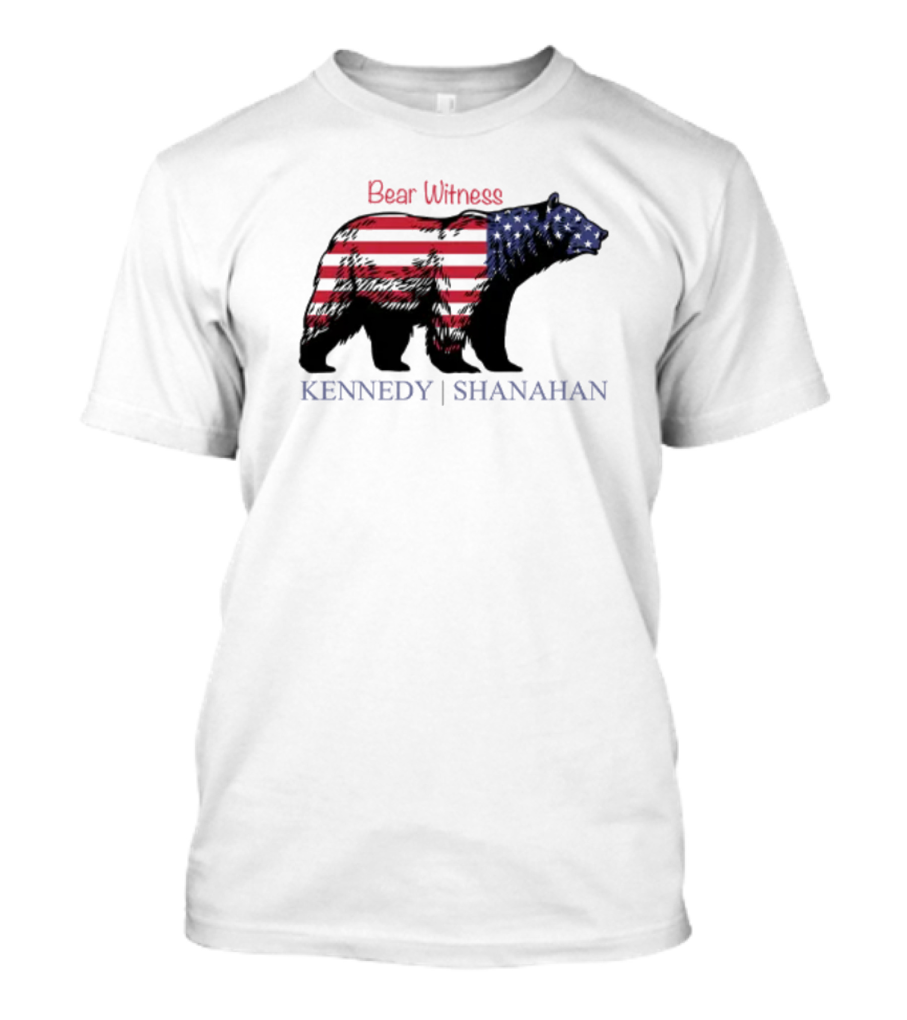 Bear Witness American Flag Bear Kennedy Shanahan T-Shirt