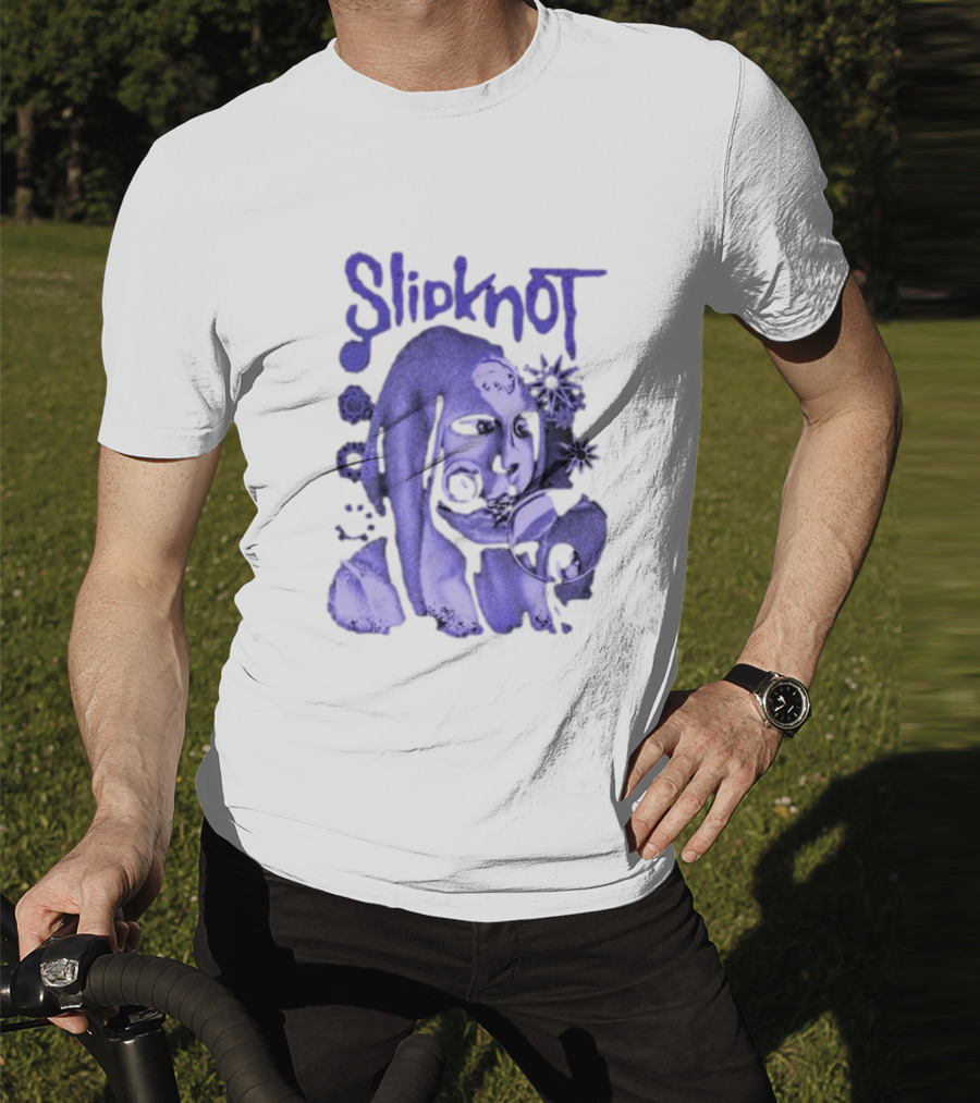 Slipknot Inbetween Shapes Abstract Masked Figure With Geometric T-Shirt