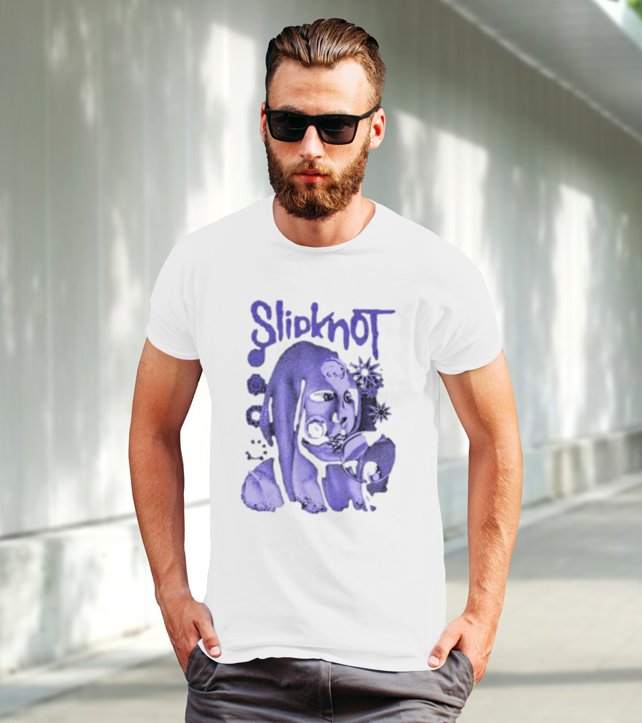 Slipknot Inbetween Shapes Abstract Masked Figure With Geometric T-Shirt