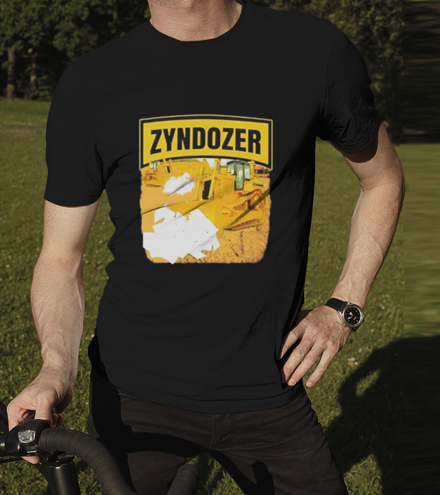 Zyndozer Funny Ahh Tees Bulldozer Image T-Shirt